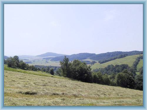 Anblick von Petrovice nach Polen