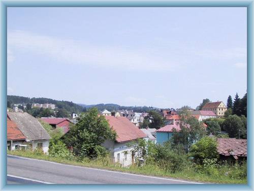 Anblick auf Jablonn� nad Orlic�