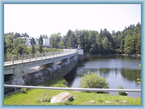 Stausee Pastviny - Staudamm