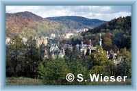 Karlsbad aus dem Berg Sokolsk� vrch