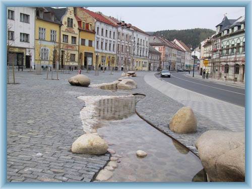 Der Stadtplatz in Nejdek