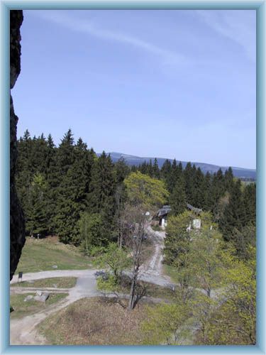 Anblick aus dem Aussichtsturm Bramberk