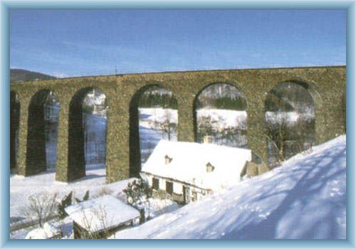 Eisenbahnviadukt im Kry�tofovo �dol�
