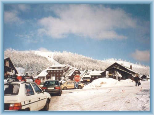 Parkplatz im Bergsattel �ervenohorsk� sedlo