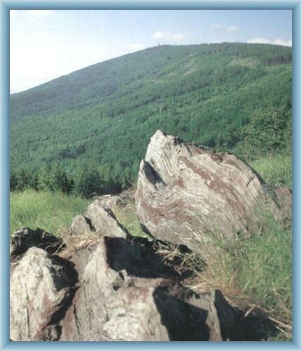 Blick auf den Berg Bischofskoppe