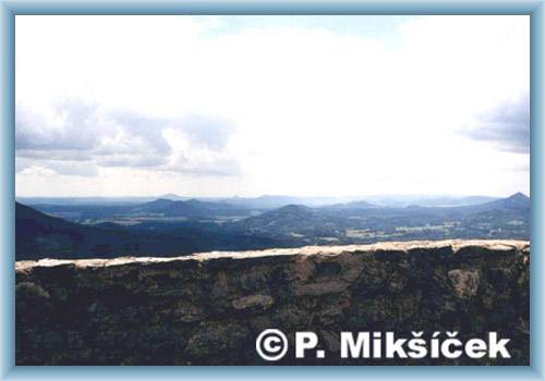 Anblick aus dem Berg Hvozd gegen S�den