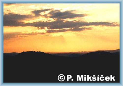 Abend oberhalb Lausitzergebirge