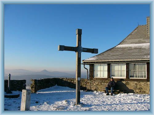 Gipfel des Bergs Hvozd