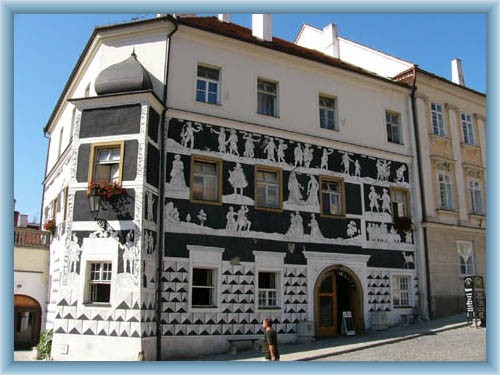 Haus auf dem Stadtplatz in Mikulov