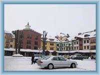 Stadtplatz in Čeladná