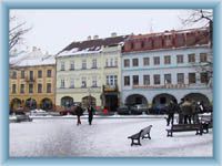 Stadtplatz in Frenštát pod Radhoštěm