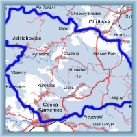 Fahrradstrecken - Durch das Gebiet von Sandsteinfelsen