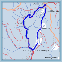Fahrradstrecken - Umkreis von Dolní Malá Úpa