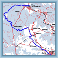 Fahrradstrecken - Aus Vrbno pod Pradědem nach Bruntál