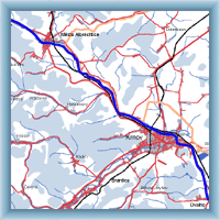 Fahrradstrecken - Aus Úvalno nach Spálená