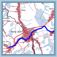 Fahrradstrecken - Aus Starý Jičín nach Sklenov