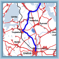 Fahrradstrecken - Aus Uničov zu Rabštejn