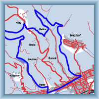 Fahrradstrecken - Aus Litvínov nach Klíny über die Wassersperre Mostecká přehrada