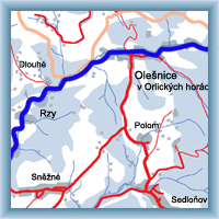 Fahrradstrecken - Aus Peklo auf Číhalka