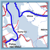 Fahrradstrecken - Rund um Felsenwände Broumovské stěny