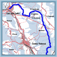 Fahrradstrecken - Zu Felsenwänden Třebovské stěny