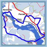 Fahrradstrecken - Rund um Horní Planá