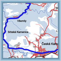 Fahrradstrecken - Durch die Gegend von Sandsteinfelsen