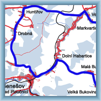 Fahrradstrecken - Aus Benešov über Žandov und Kamenický Šenov