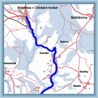 Fahrradstrecken - Rokytnice v Orlických horách - Žamberk