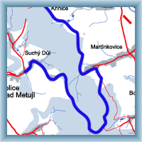 Fahrradstrecken - Aussichtstrasse - durch Felsenwände Broumovské stěny