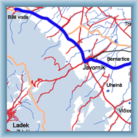 Fahrradstrecken - Bílá Voda  - Javorník - Mikulovice