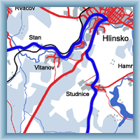 Fahrradstrecken - Hlinsko - Ždírec nad Doubr. - Hlinsko