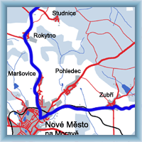 Fahrradstrecken - Nové Město n. Moravě - Jimramov - Nové Město n. Moravě