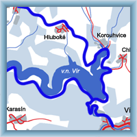 Fahrradstrecken - Rund um Stausee Vír