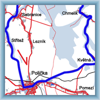 Fahrradstrecken - Polička - Litomyšl - Polička