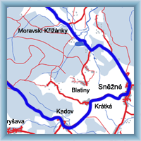 Fahrradstrecken - Sněžné - Svratka - Sněžné