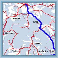 Fahrradstrecken - Sehenswürdigkeiten vom Naturschutzgebiet Kokořín