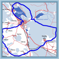 Fahrradstrecken - Rund um Stausee Máchovo jezero auf Bezděz und Berg Korecký vrch