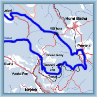 Fahrradstrecken - An Semmering vorbei auf den Berg Tisový vrch