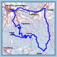 Fahrradstrecken - Nach dem Kamm von Radhošť