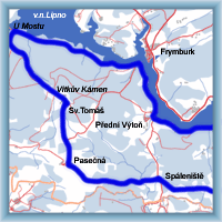 Fahrradstrecken - Aus Vyšší Brod zu Lipno