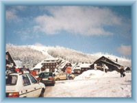 Parkplatz im Bergsattel Červenohorské sedlo