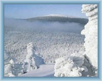 Blick auf den Berg Keprník vom Berg Červená hora