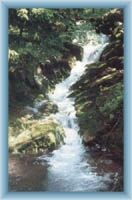 Wasserfälle des Bachs Prudký potok