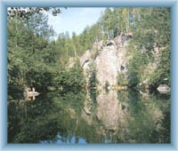 Bewässernter Bruch auf dem Berg Žulový vrch