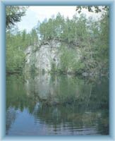 Bewässernter Bruch auf dem Berg Žulový vrch