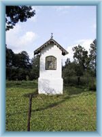 Kleine Kapelle aus dem Kreuzweg in Stříbrnice