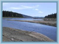 Blick auf die Wassertalsperre