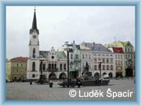 Stadtplatz der Bezirkstadt Trutnov