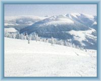 Blick vom Berg Medvědín